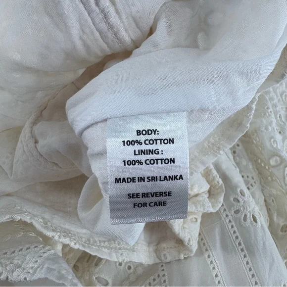 Spartina 449 Taralynn Eyelet Cream Top - Picture 4 of 10